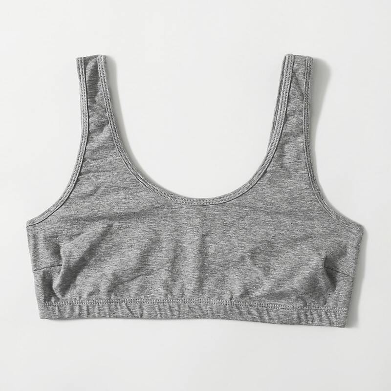 

Simple Solid Bralette, Grey