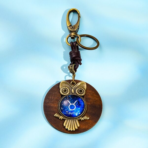 

Men Owl Charm Keychain, Multicolor