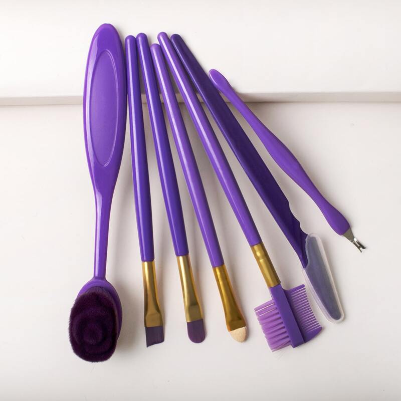 

8pcs Makeup Brush Set, Purple
