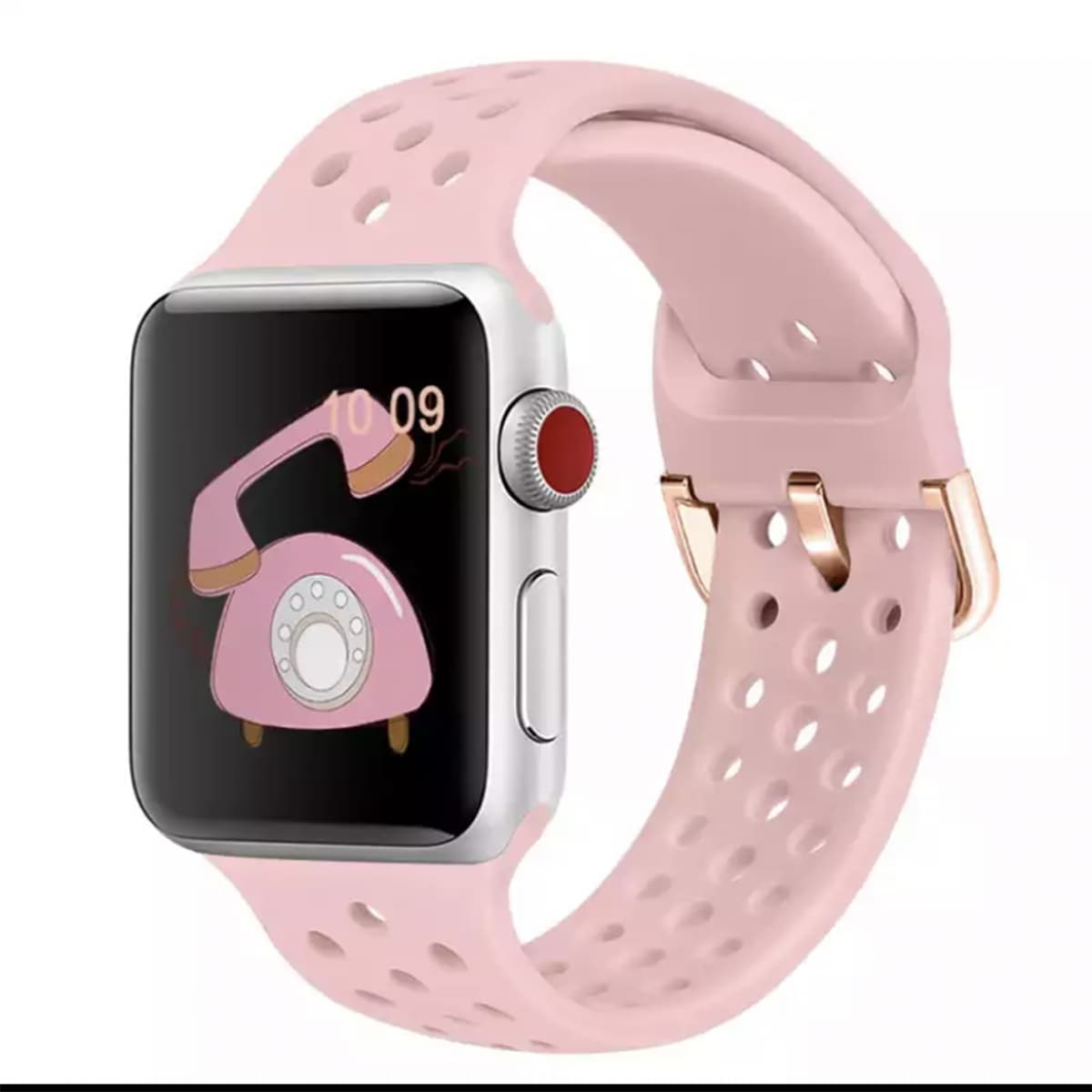 

Solid Adjustable Apple Watch Band, Baby pink