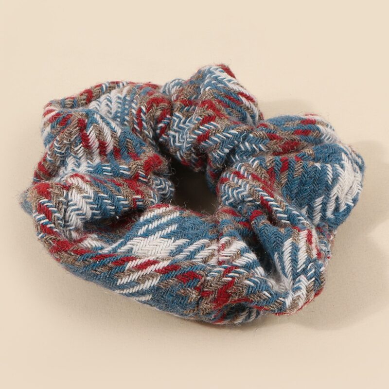

Plaid Print Scrunchie, Multicolor