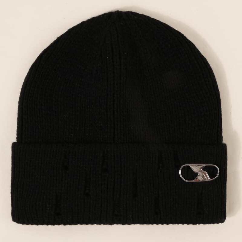 

Simple Knit Beanie, Black