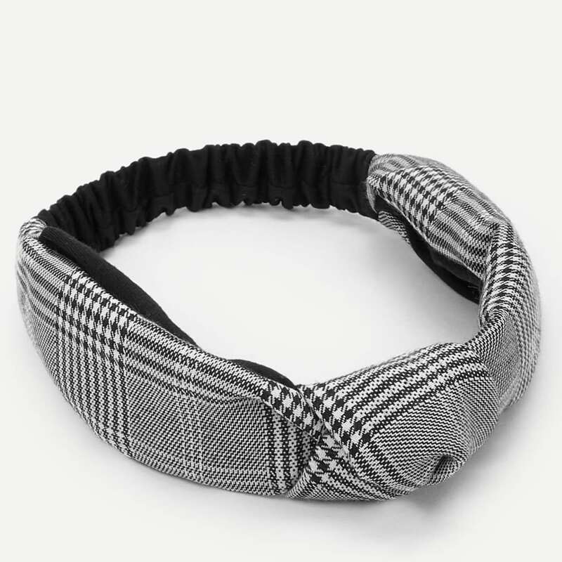 

Houndstooth Print Headband, Multicolor