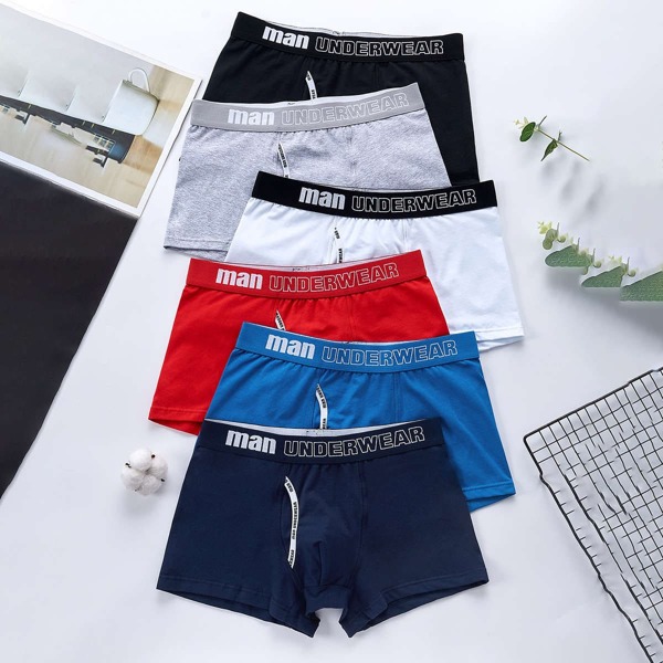 

Men 5pack Letter Graphic Boxer Brief, Multicolor