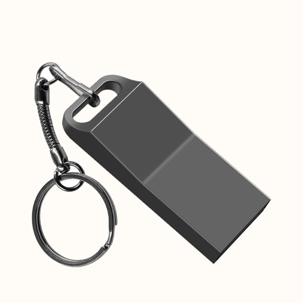 

Minimalist Metal USB Flash Drive, Dark grey