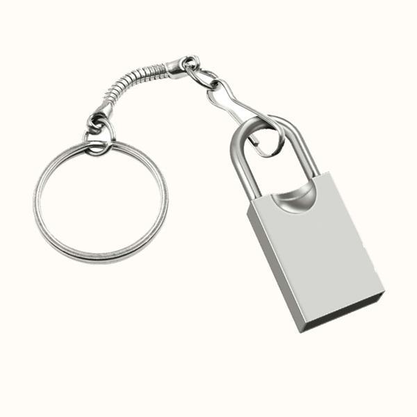 

Lock Design USB Flash Drive, Silver