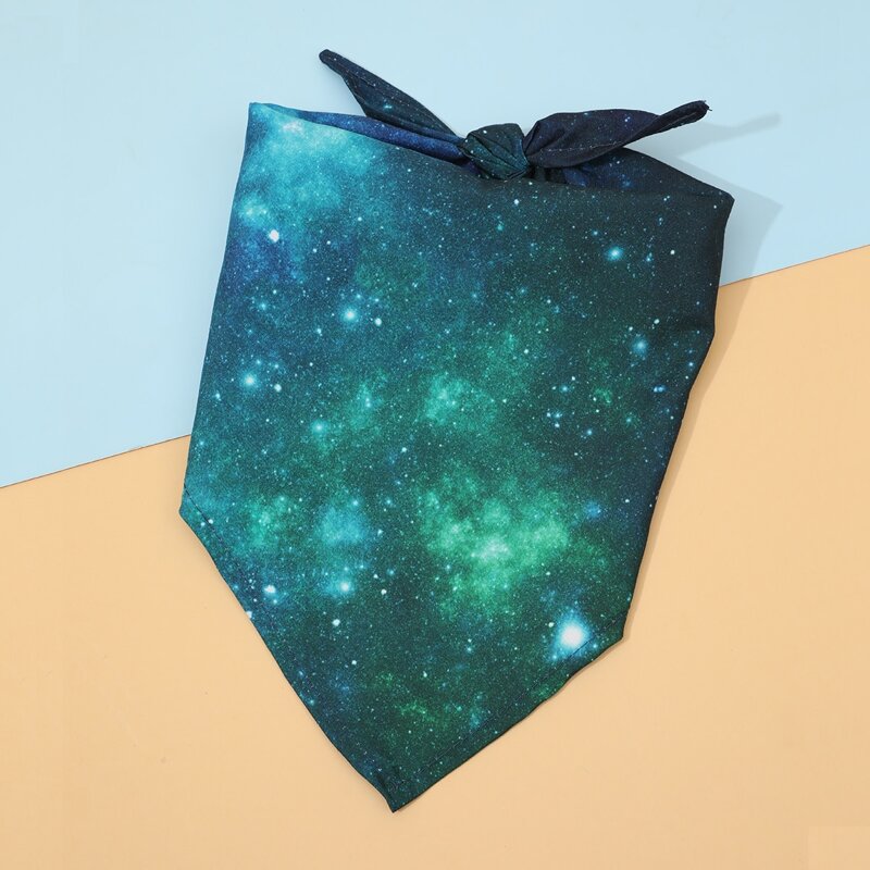 

Galaxy Print Dog Bandana, Blue