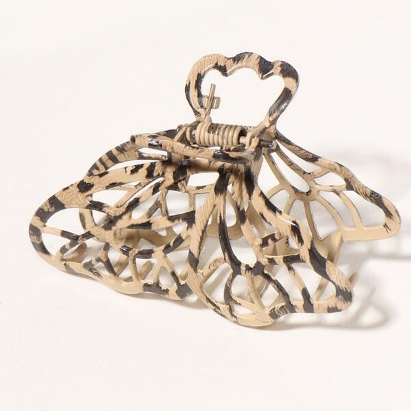 

Leopard Pattern Hair Claw, Multicolor