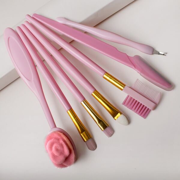 

8pcs Makeup Brush Set, Pink