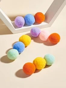 12pcs Pom Pom Cat Ball Toy - Multicolor - View 2
