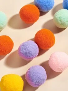 12pcs Pom Pom Cat Ball Toy - Multicolor - View 3