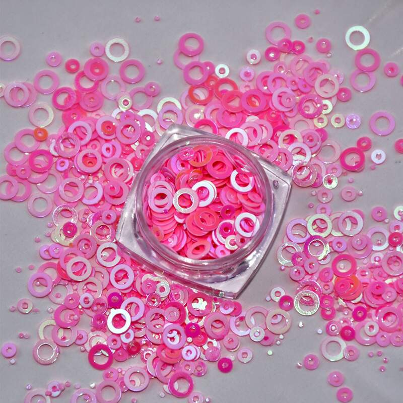 

1box Ring Nail Art Decoration Sequin, Multicolor