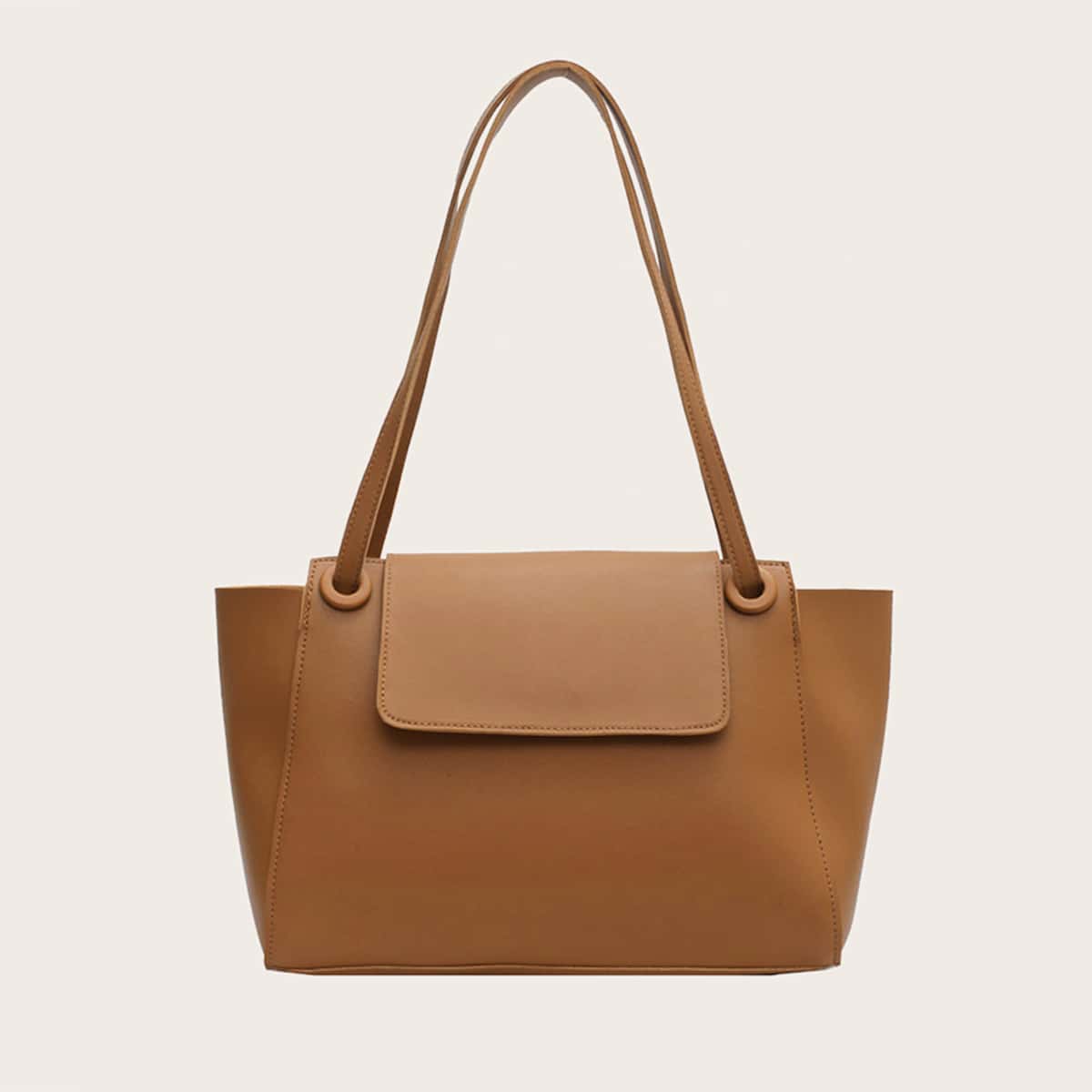 

Minimalist Large Capacity Tote Bag, Brown