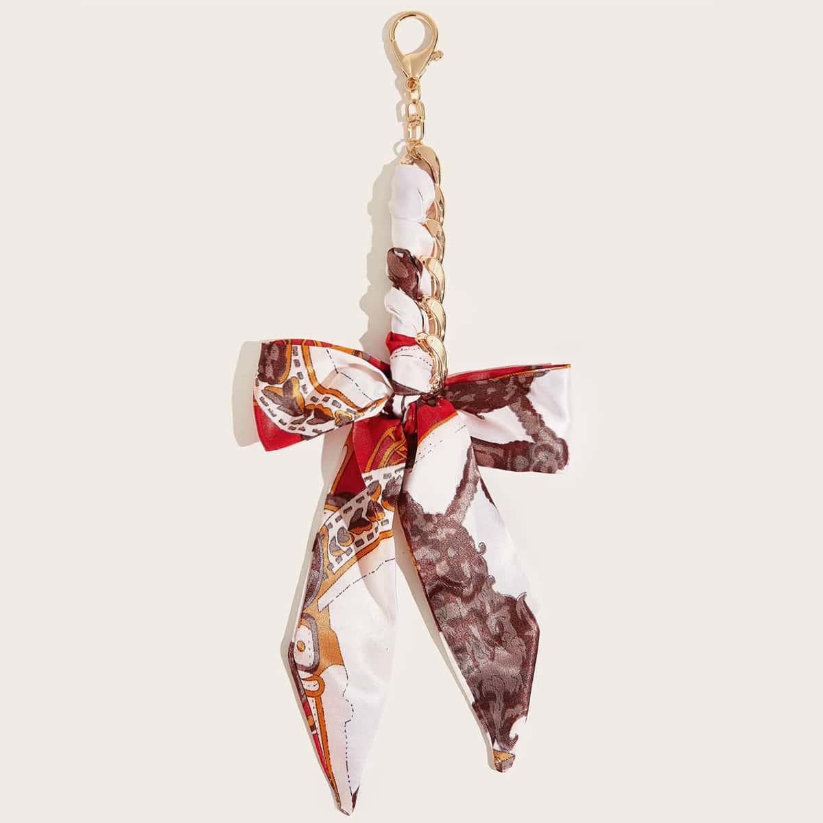 

Twilly Scarf Chain Keychain, Multicolor