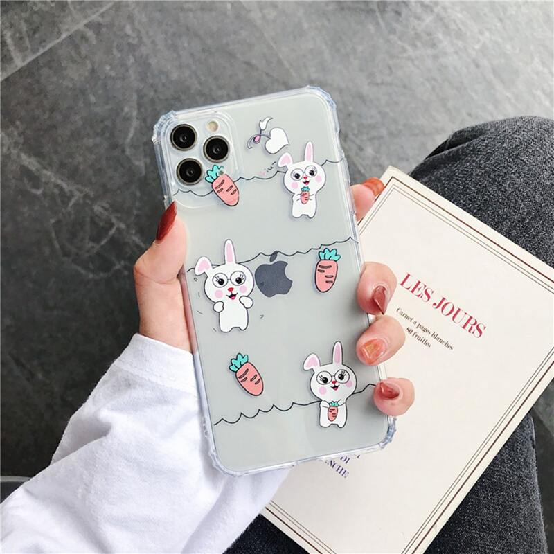 

Cartoon Rabbit Clear iPhone Case