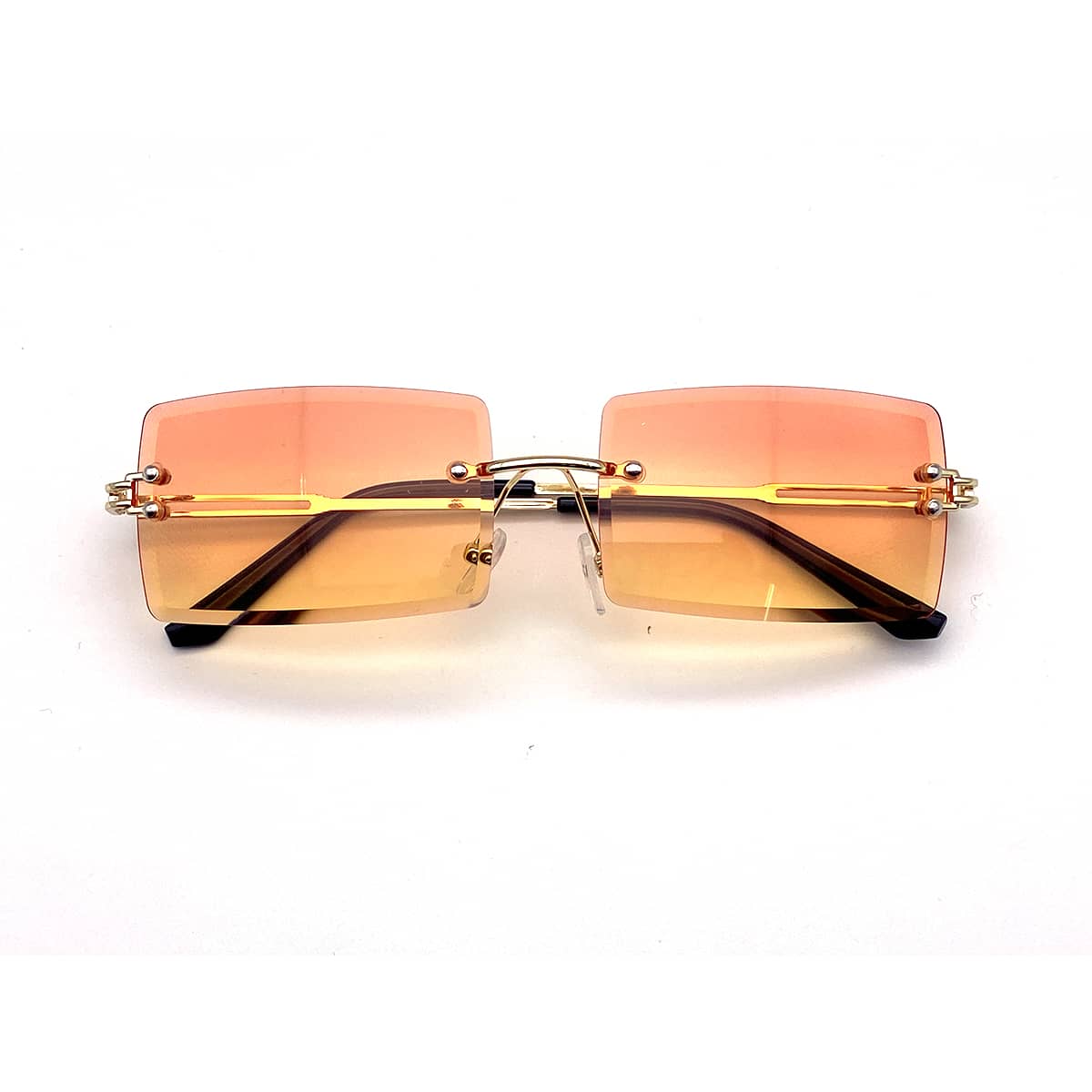 

Rimless Ombre Lens Sunglasses, Multicolor