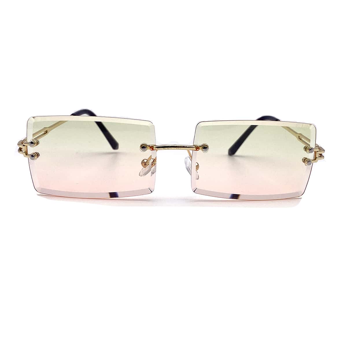 

Rimless Ombre Lens Sunglasses, Multicolor