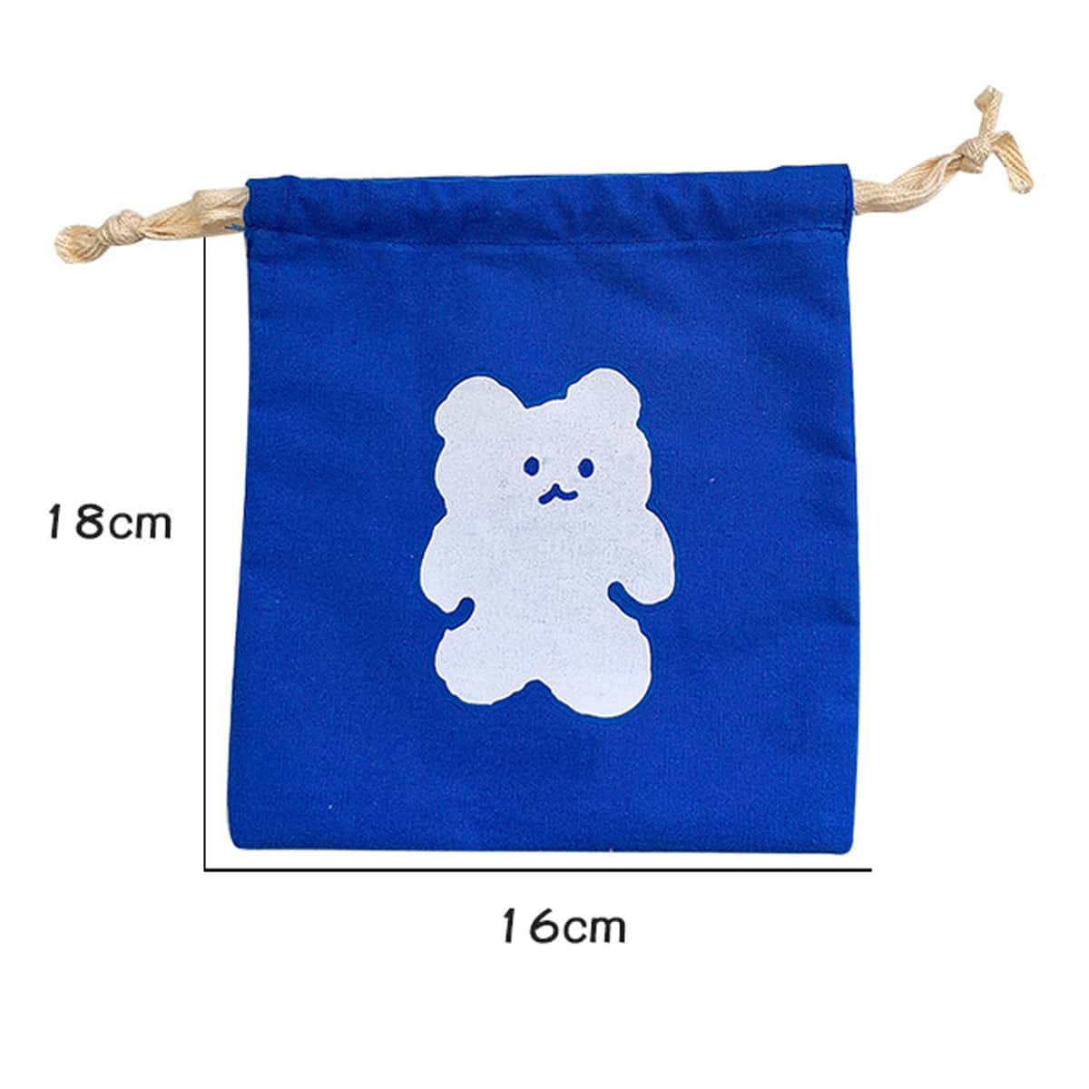

1pc Random Cartoon Bear Drawstring Storage Bag, Multicolor