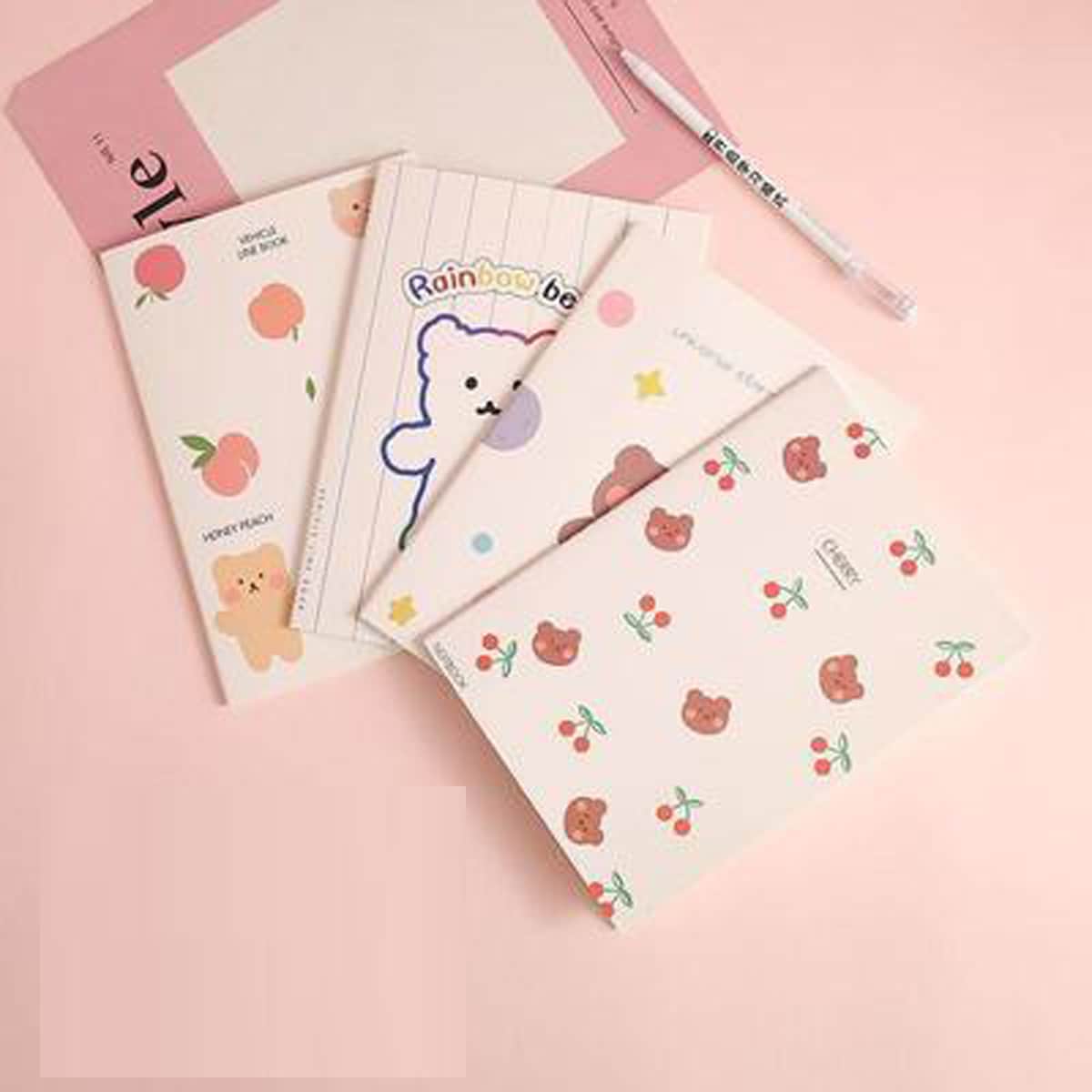 

1pc Random Cartoon Bear Notebook, Multicolor