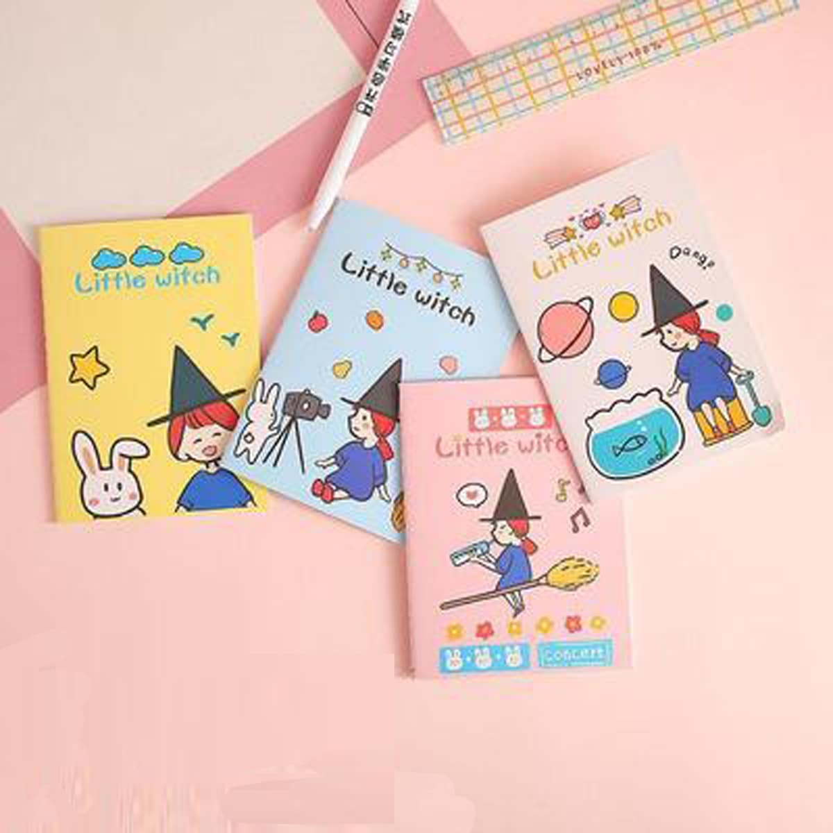 

1pc Random Cartoon Notebook, Multicolor