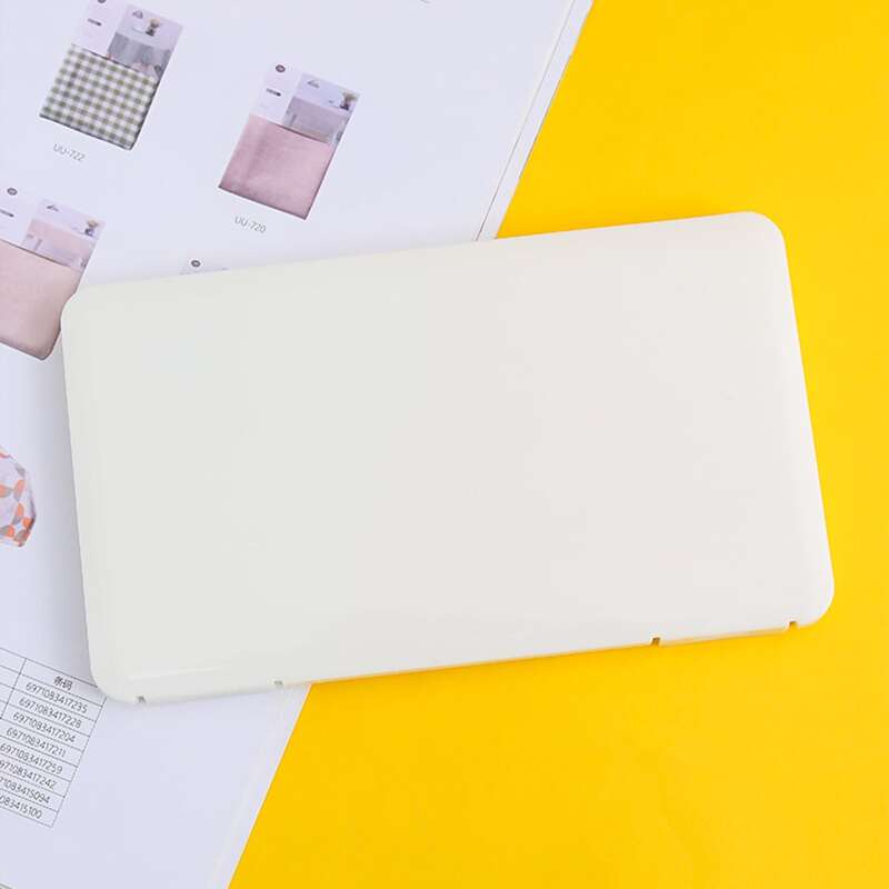 

1pc Solid Face Cover Storage Box, White