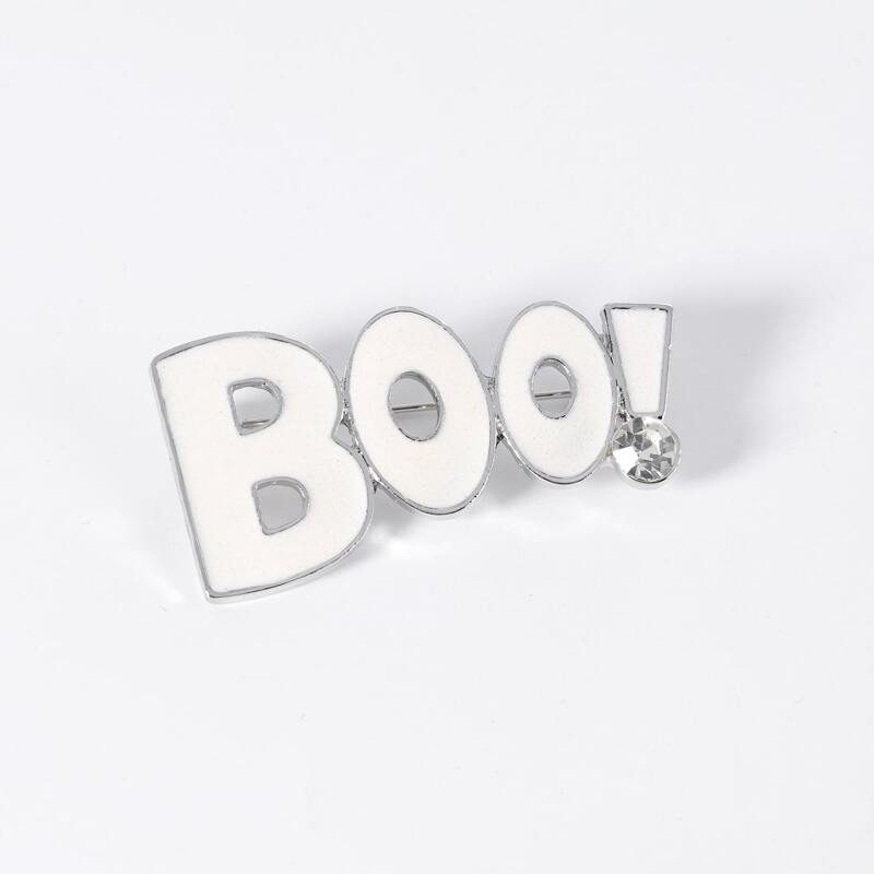 

1pc Rhinestone Letter Brooch, White