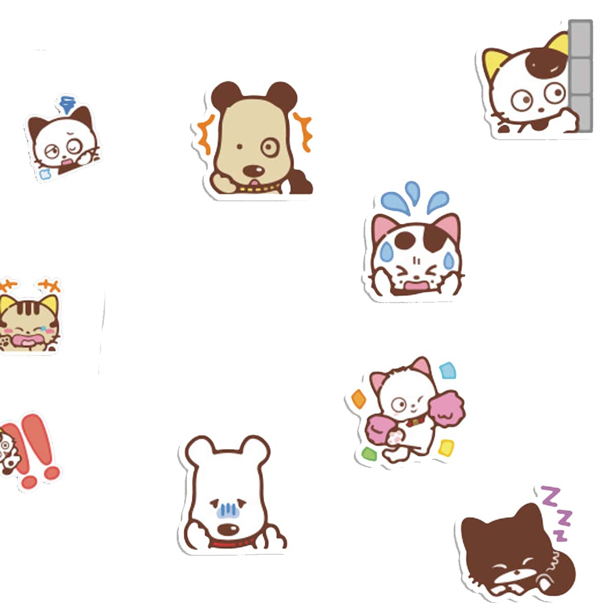 

40pcs Cartoon Sticker, Multicolor