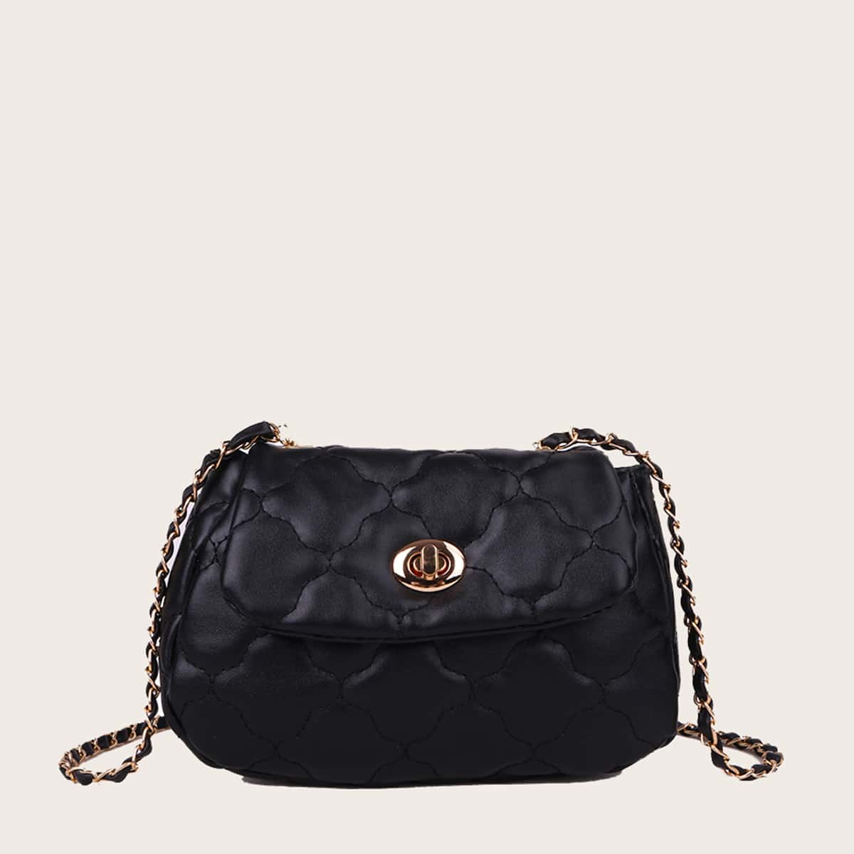 

Quilted Chain Bag, Black