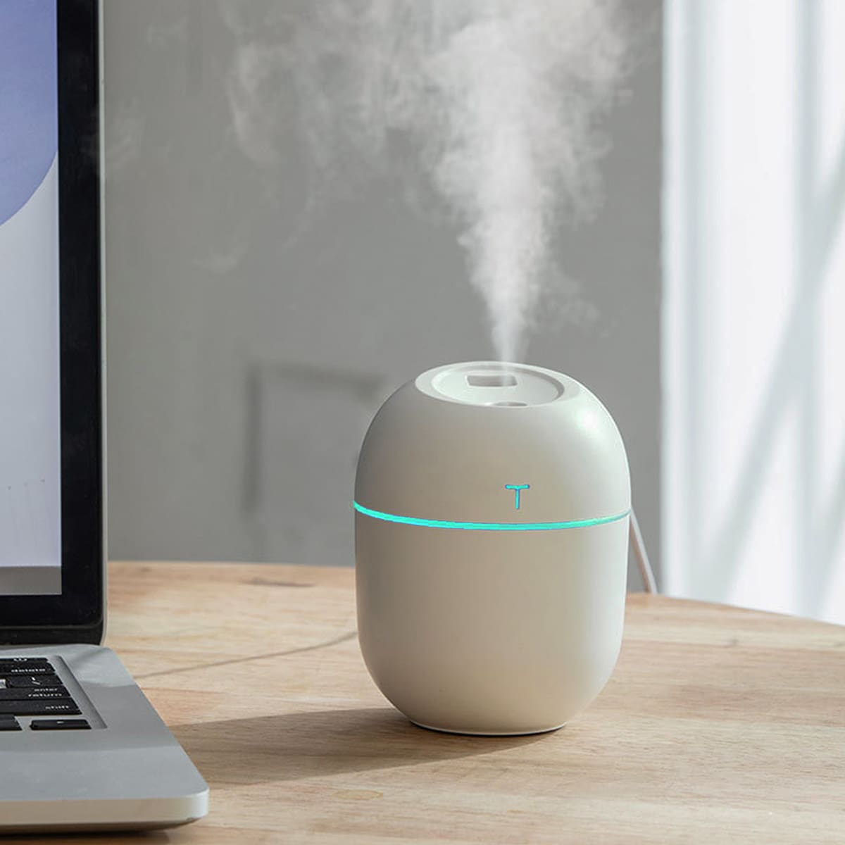

1pc Desktop USB Humidifier, White