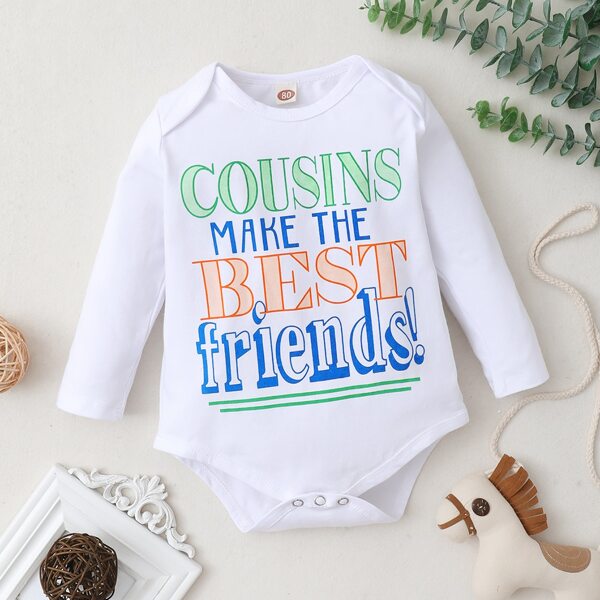 

Baby Girl Slogan Graphic Bodysuit, White