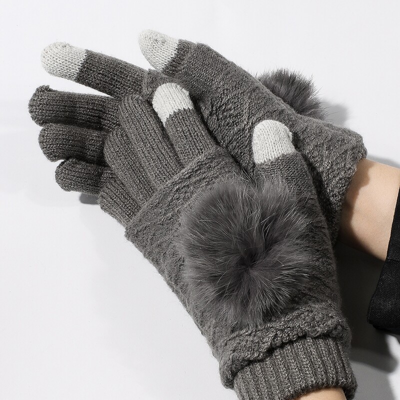 

Detachable Dual Layer Gloves, Grey