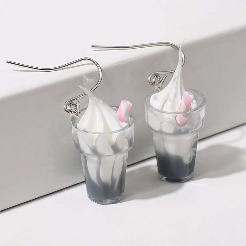 

Ice Cream Cup Drop Earrings, Multicolor