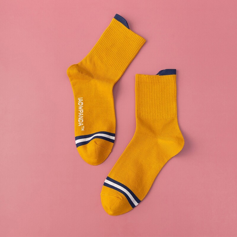 

Guys Striped Crew Socks, Orange