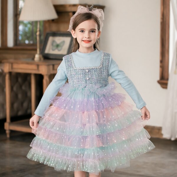 

Toddler Girls Galaxy Combo Tutu Party Dress, Multicolor