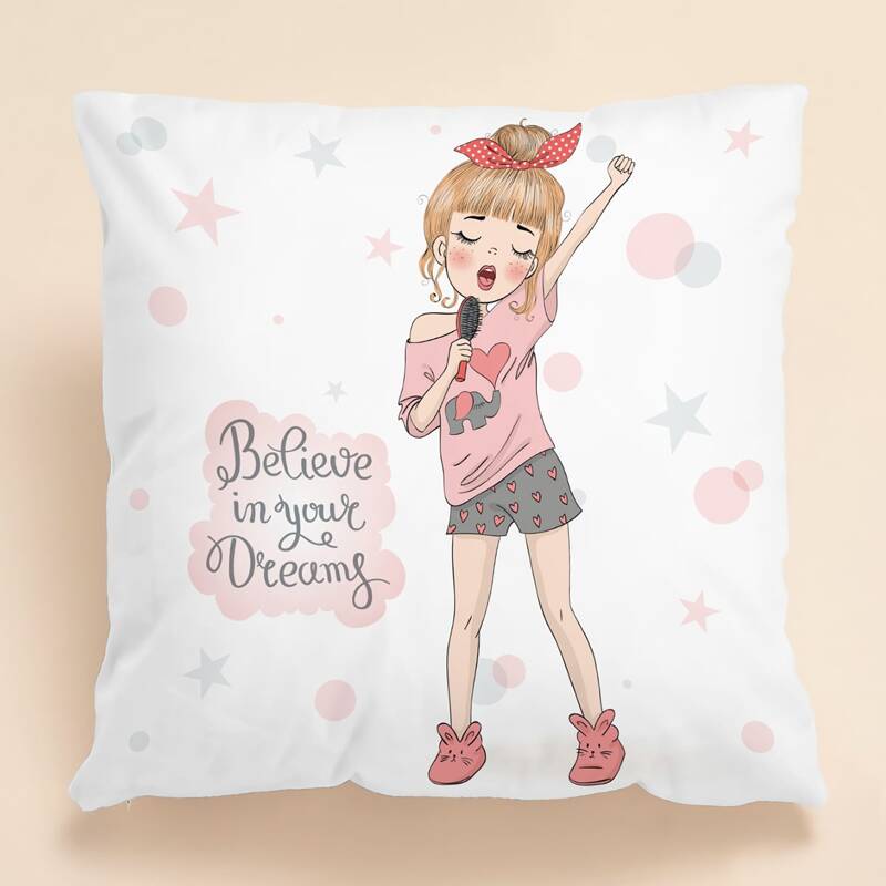

Cartoon Figure Cushion Cover Without Filler, Multicolor
