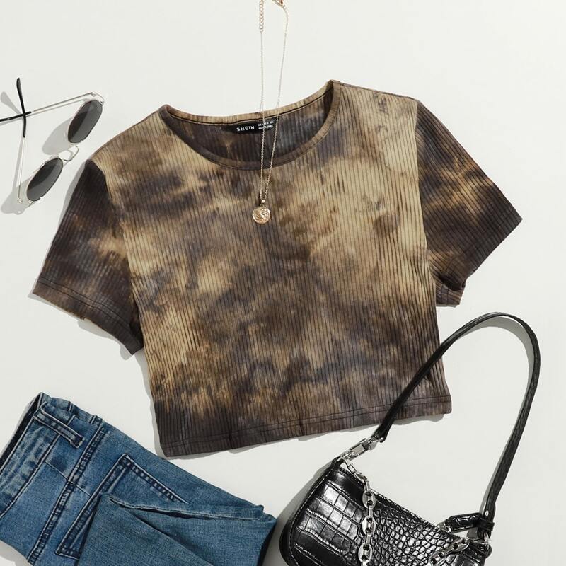 

Tie Dye Crop Tee, Multicolor