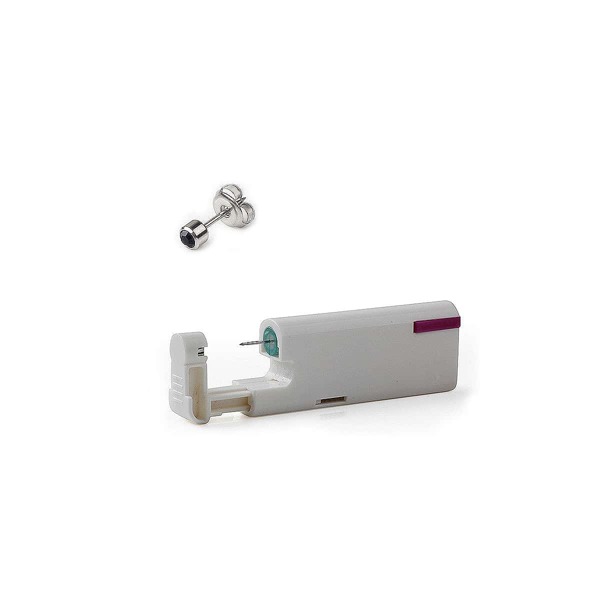 

1pc Ear Piercer With 1pc Ear Stud, Multicolor