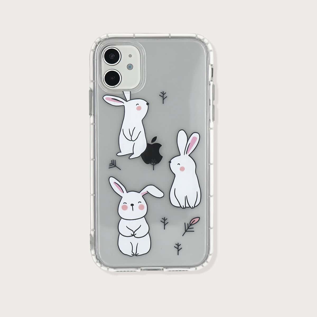 

Cartoon Rabbit Clear iPhone Case