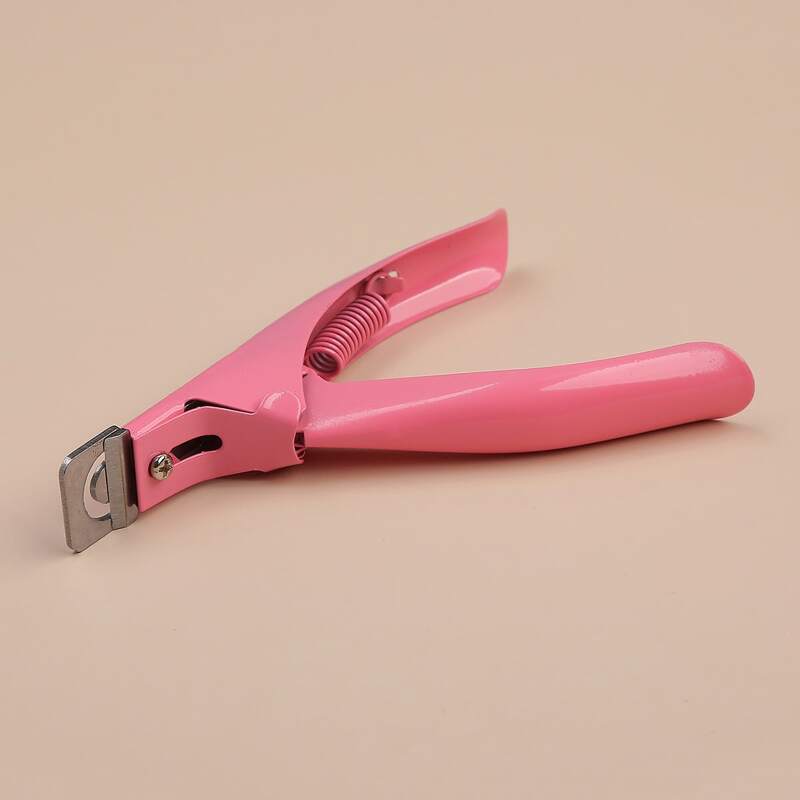 

1pc Nail Art Clipper, Pink