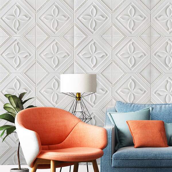 

1sheet 3D Polyfoam Wallpaper Sticker, White