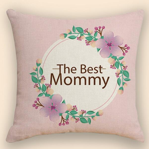 

Flower Print Cushion Cover Without Filler, Multicolor