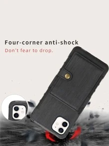 Funda compatible con iphone con botón - Negro - Ver 4