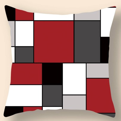 Plaid Pattern Cushion Cover Without Filler