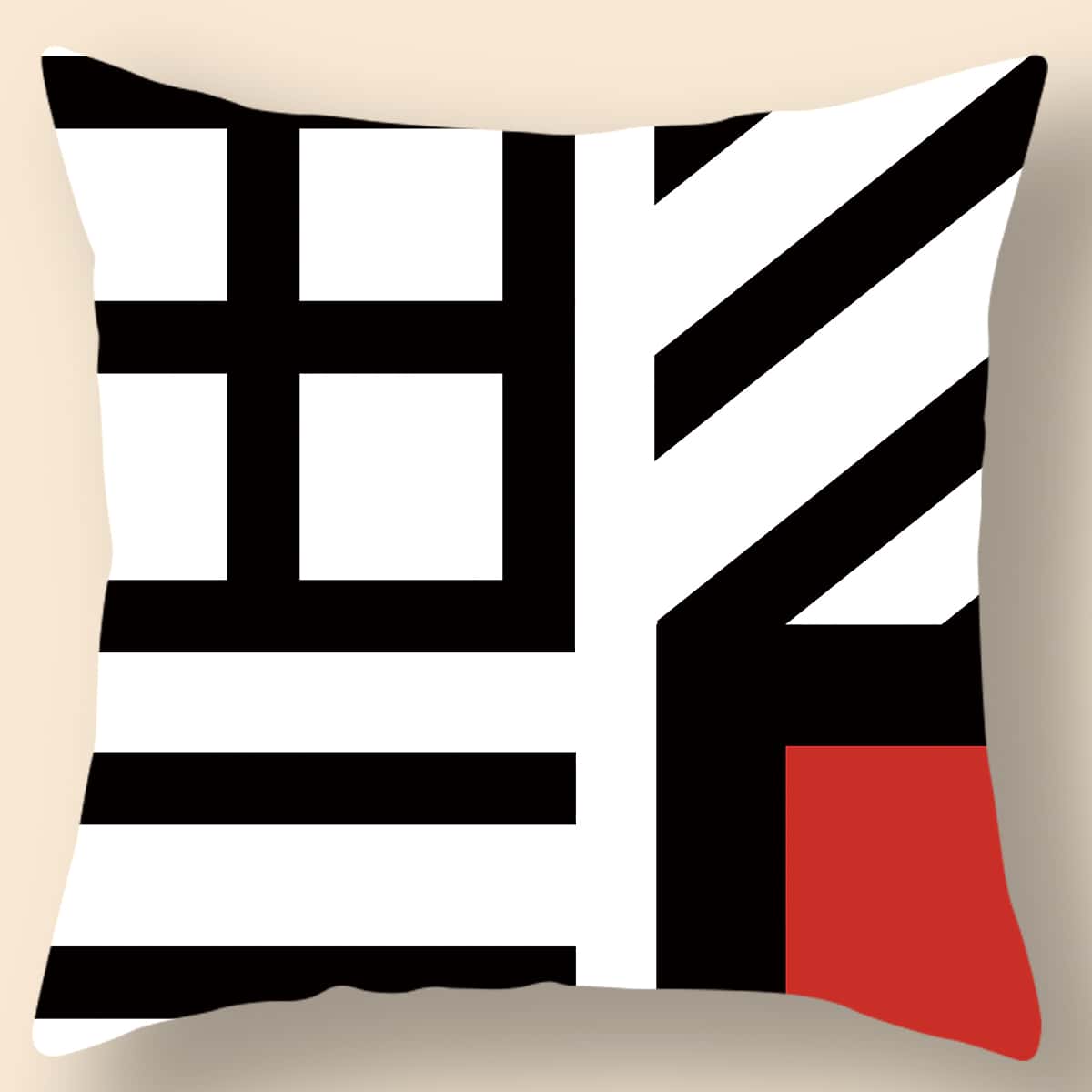 

Geometric Pattern Cushion Cover Without Filler, Multicolor