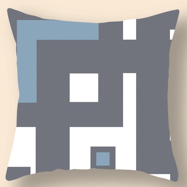

Geometric Pattern Cushion Cover Without Filler, Multicolor