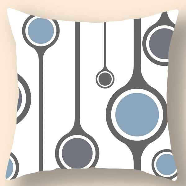 

Graphic Print Cushion Cover Without Filler, Multicolor