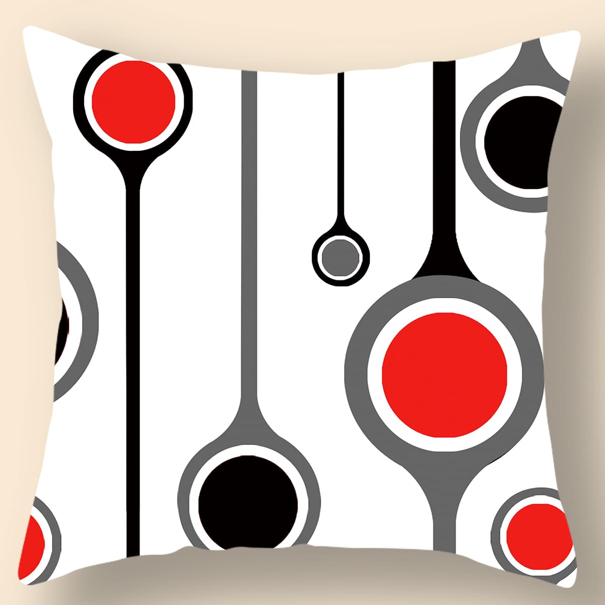 

Graphic Print Cushion Cover Without Filler, Multicolor