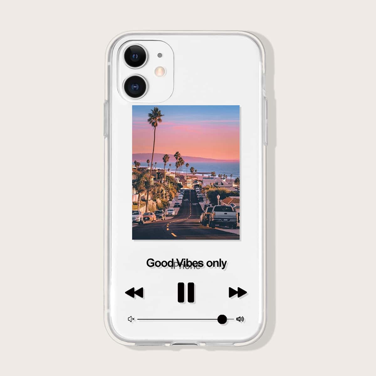 

Music Player Print Clear iPhone Case