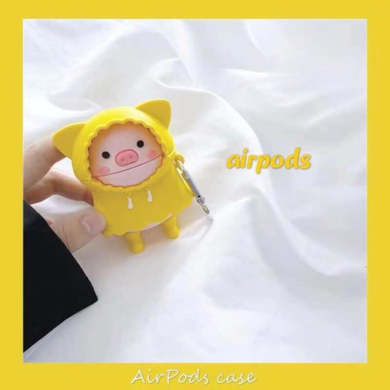 

Cartoon Pig AirPods Case, Multicolor