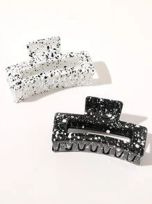 2 adet Grafik Saç Pençesi - Nhiều màu - Xem 2